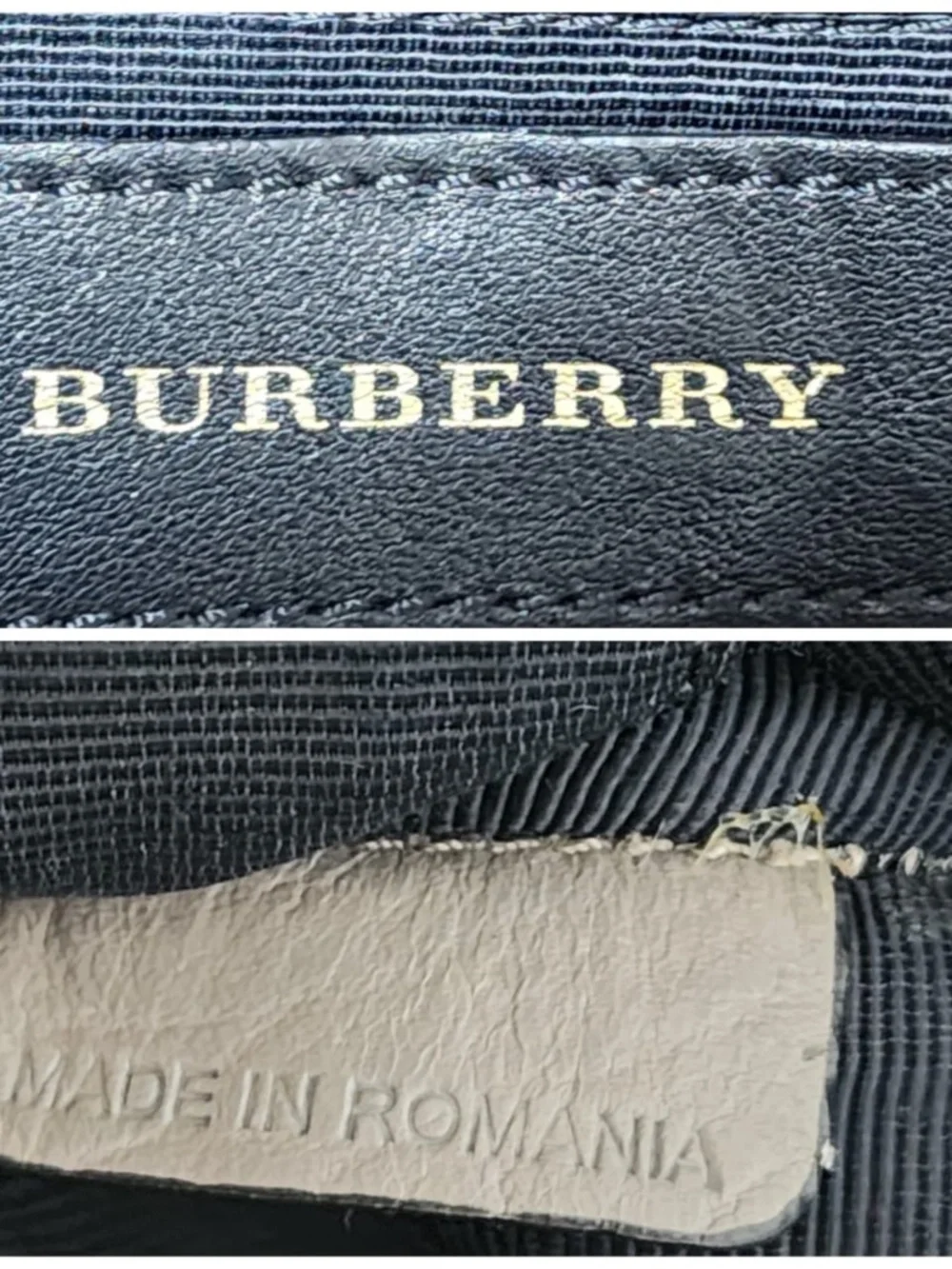 Authentic Burberry House Check Clifton Satchel Bag Grey